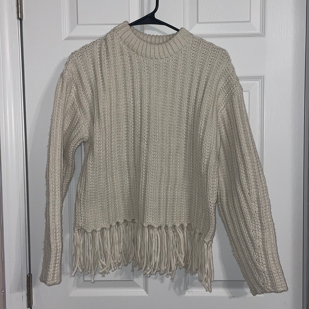 H&M Fringe Knit Sweater